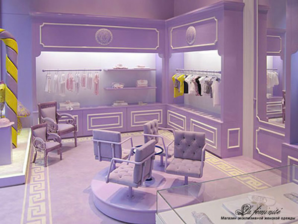 Design classico negozio young versace