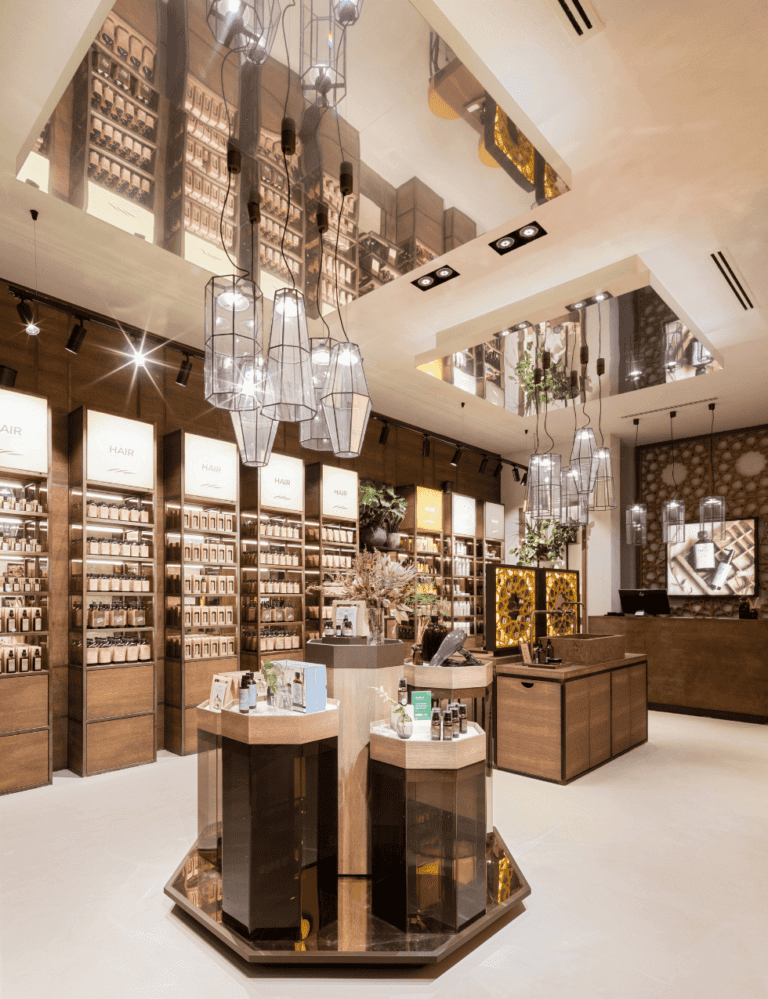 Allestimento Negozio di Profumeria e Cosmesi a Milano Progetto PiùStore