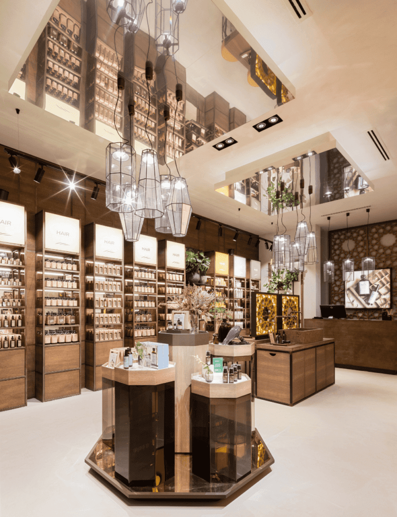 Allestimento Negozio di Profumeria e Cosmesi a Milano Progetto PiùStore