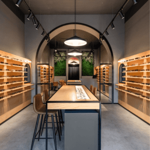 Negozio di ottica in stile moderno